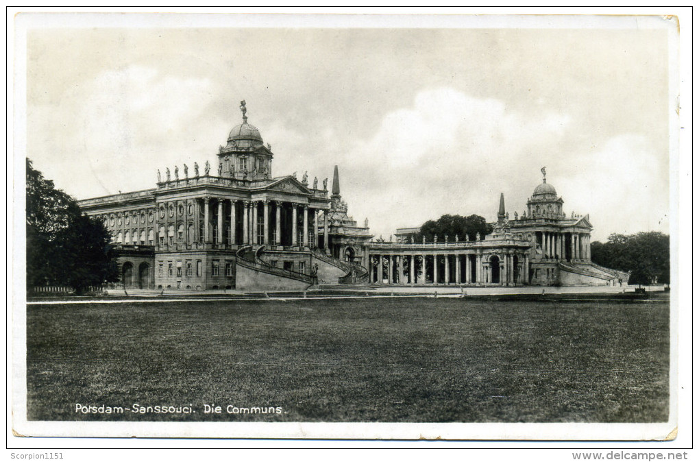 REICH 1936 - Potsdam Postcard From Germany To Greece With Olympic Games Postmark 1.8.1936. - Briefe U. Dokumente