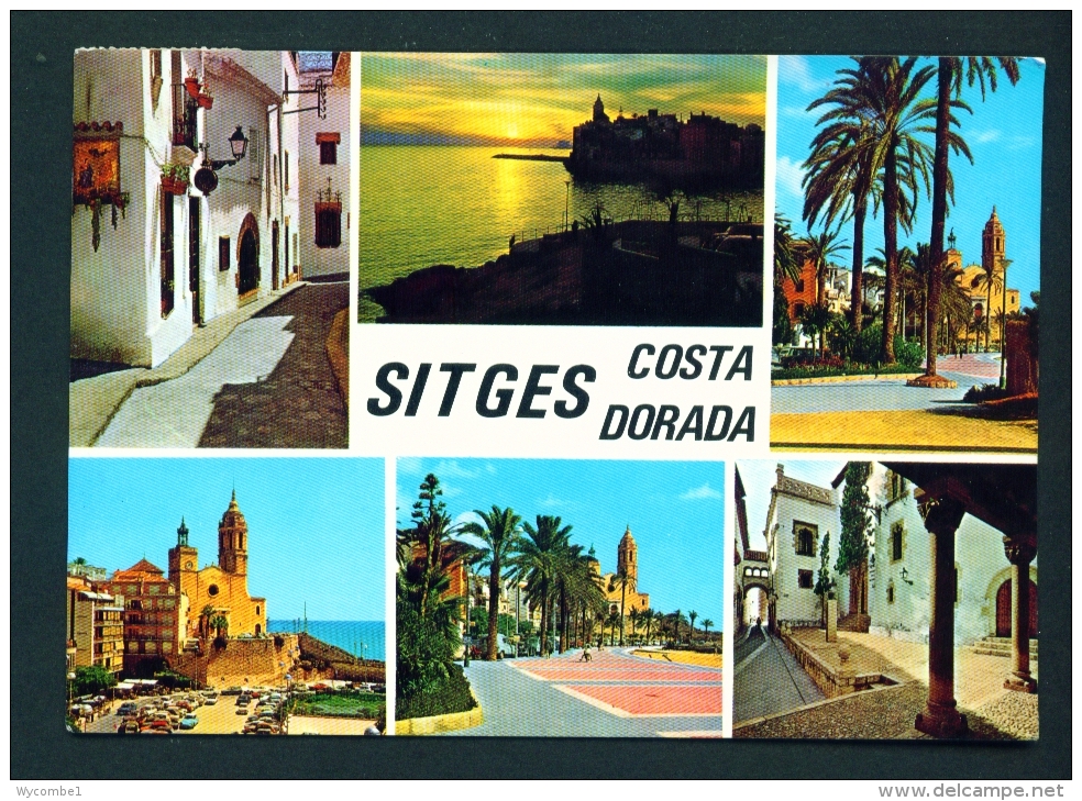 SPAIN  -  Sitges  Multi View  Used Postcard As Scans - Other & Unclassified