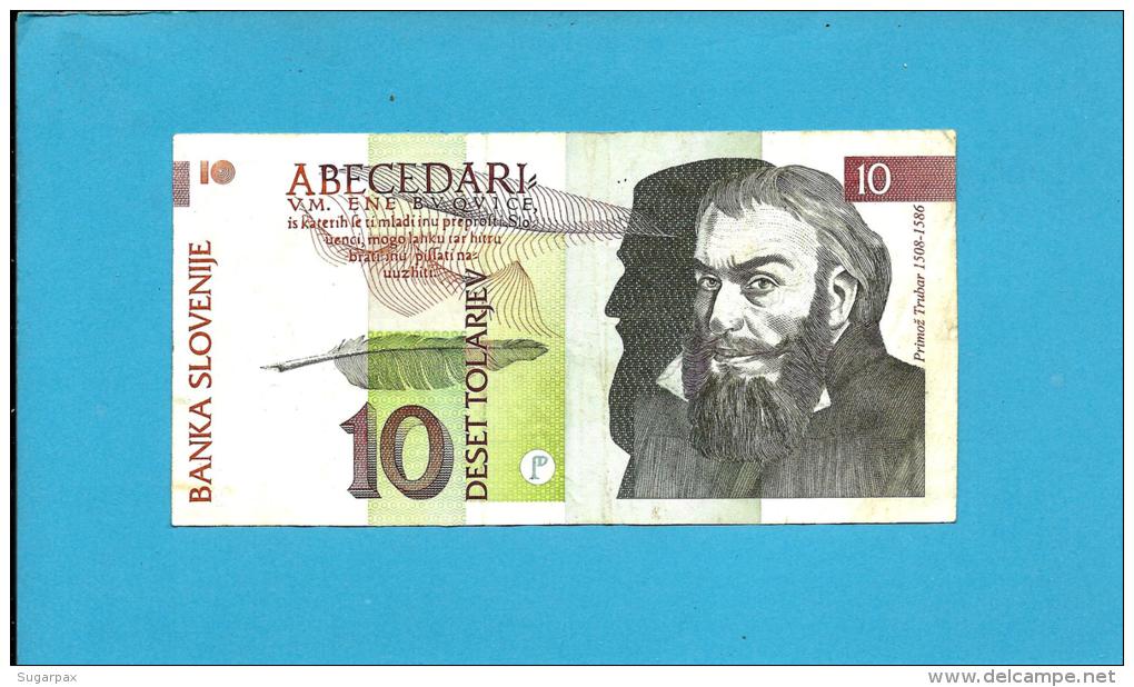 SLOVENIA - 10 TOLARJEV - 1992 - Pick 11 - Prefix RT - Banka Slovenije - 2 Scans - Slovénie