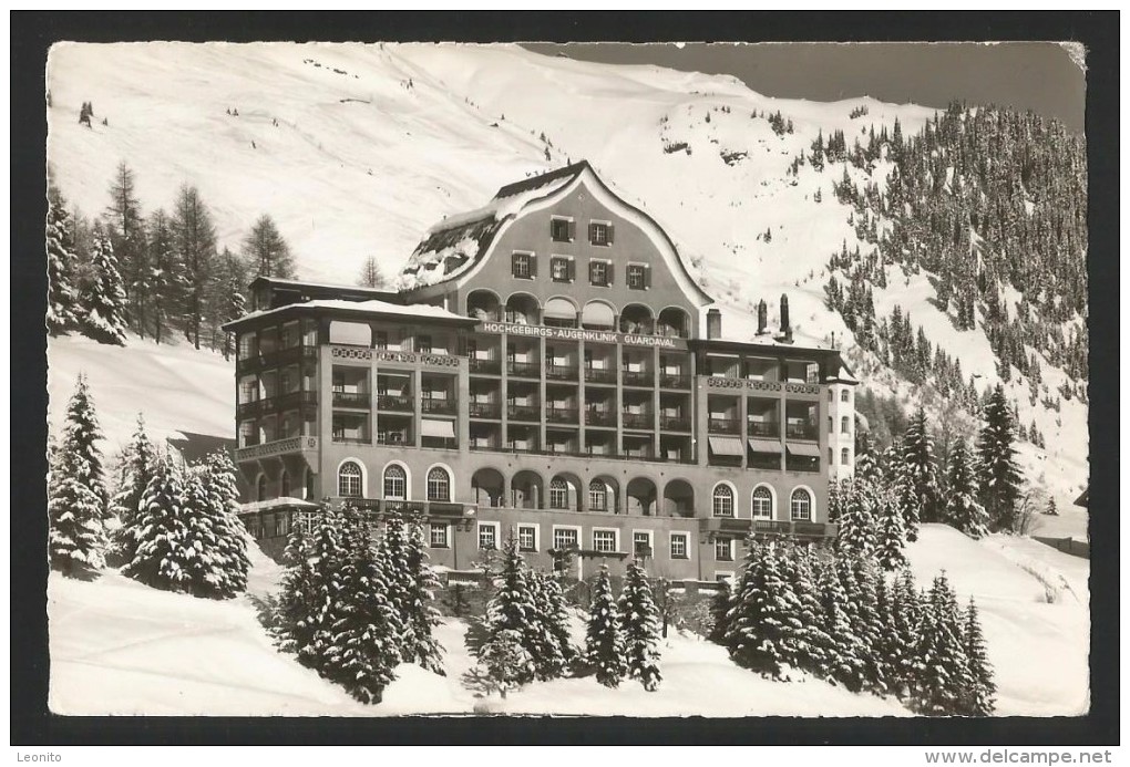 DAVOS-DORF GR Hotel Hochgebirgs-Augenklinik GUARDAVAL - Guarda