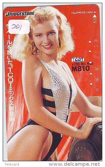 BRIDGESTONE Sur Telecarte (201) EROTIQUE  EROTIC * Japan EROTIK * BIKINI GIRL * BATHCLOTHES * FEMME * SEXY LADY - Mode