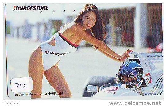 BRIDGESTONE Sur Telecarte (212) EROTIQUE  EROTIC * Japan EROTIK * BIKINI GIRL * BATHCLOTHES * FEMME * SEXY LADY - Mode