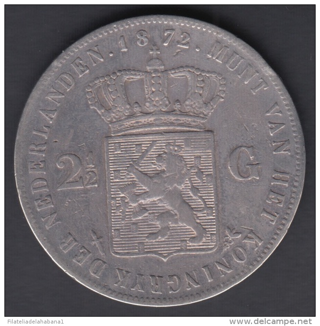 M67 NETHERLAND HOLLAND NEDERLAND 5 G 1872. SILVER - Altri & Non Classificati