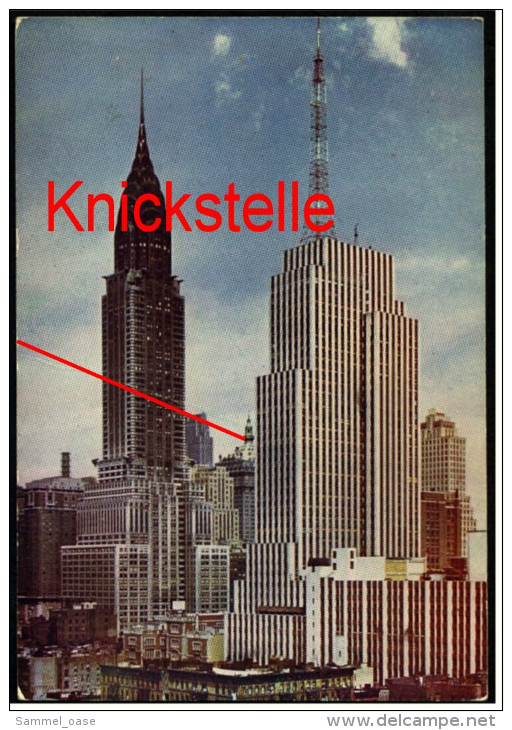 New York City  -  Chrysler And News Buildings  -  Ansichtskarte Ca.1970   (4697) - Chrysler Building