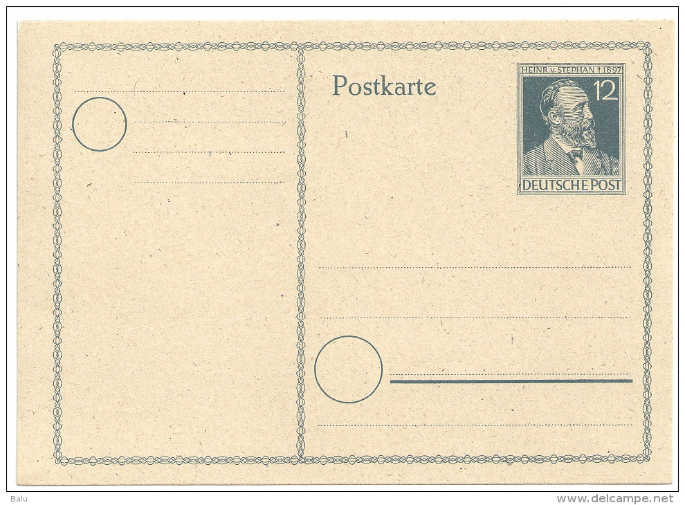 Deutschland Alliierte Besetzung 1947 Postkarte Ganzsache P965 P 965 NEU Ungebraucht Heinrich Von Stephan - Sonstige & Ohne Zuordnung