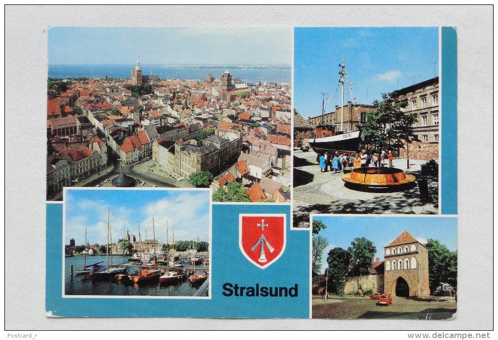 Germany Stralsund   Multi Views Stamp 1983  A 30 - Stralsund