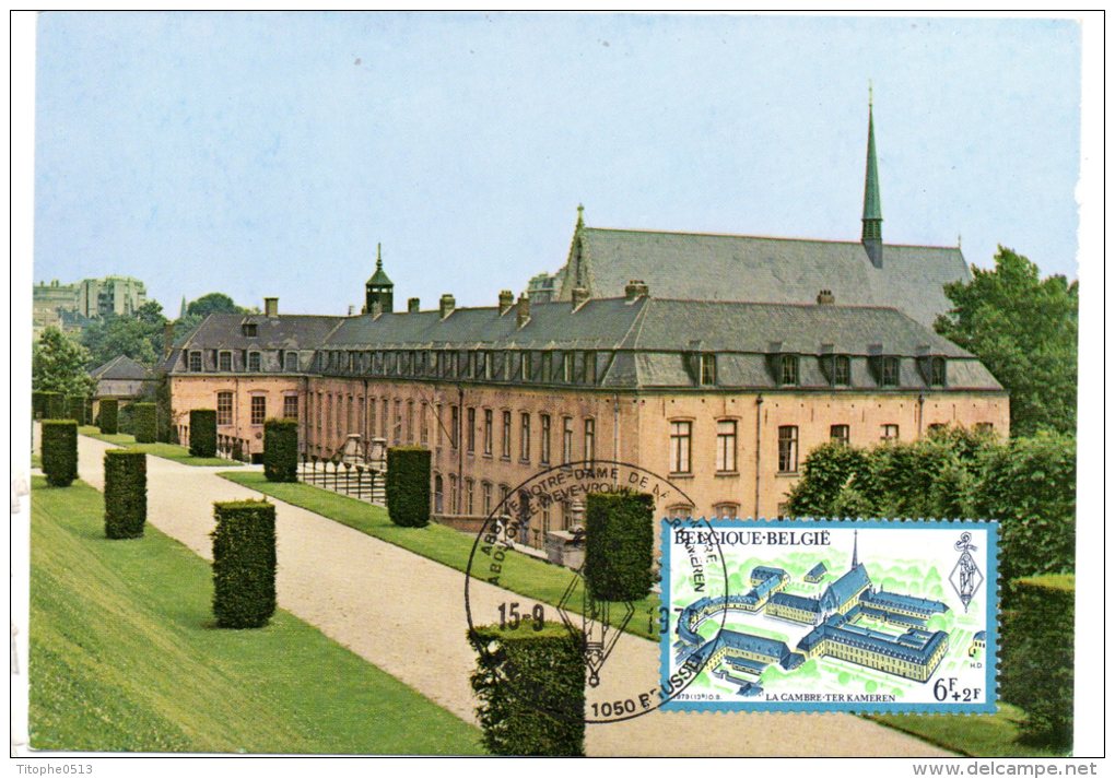 BELGIQUE. N°1935 De 1979 Sur Carte Maximum. Abbaye De La Cambre. - Abbayes & Monastères