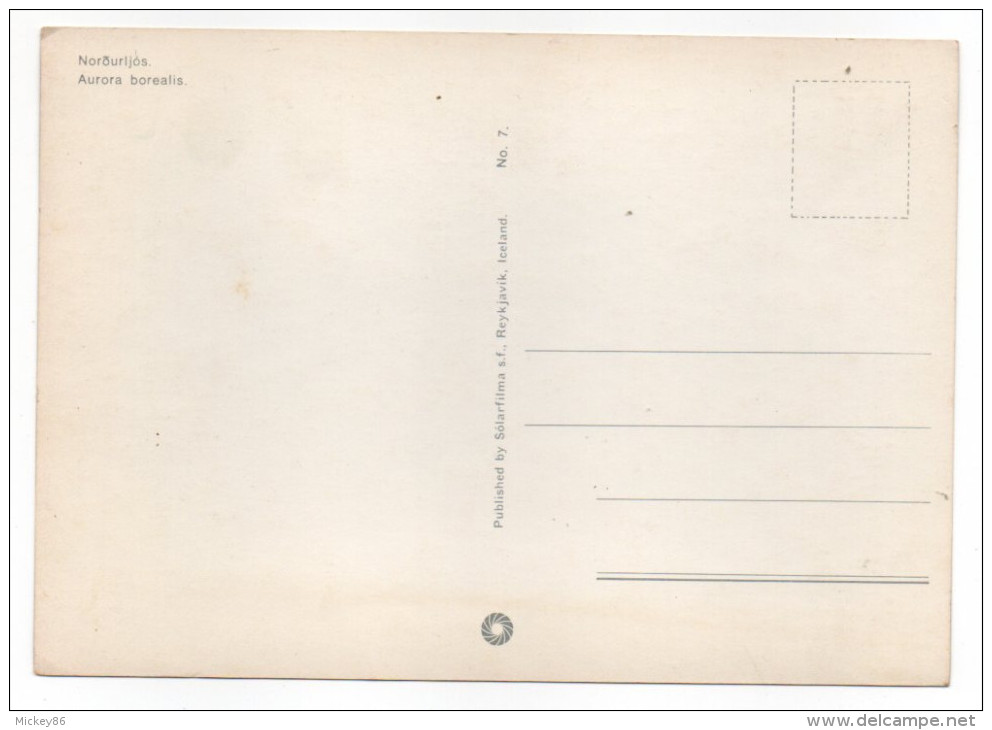 Islande--Aurore Boréale , Cpm - Islande