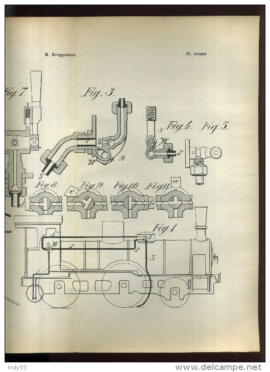 - LOCOMOTIVES ET LOCOMOTIVES ROUTIERES . BREVET D´INVENTION DE 1902 . - Chemin De Fer