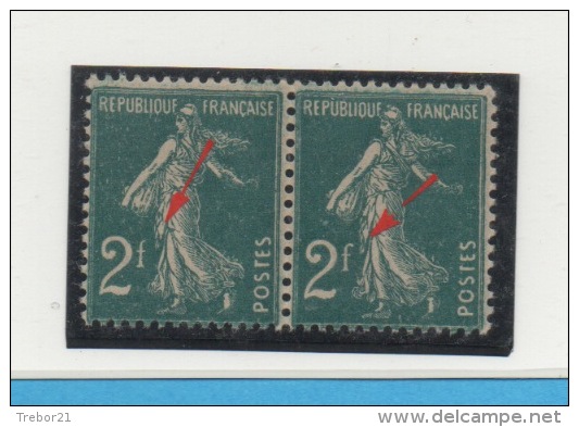 FRANCE -  Yvert N° 239 Paire Lettre F - Neufs