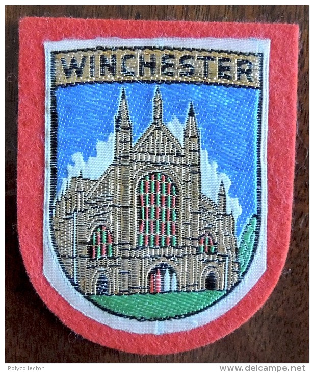 Patch Écusson Tissu Touristique : Angleterre - Winchester - Cathédrale - Ecussons Tissu