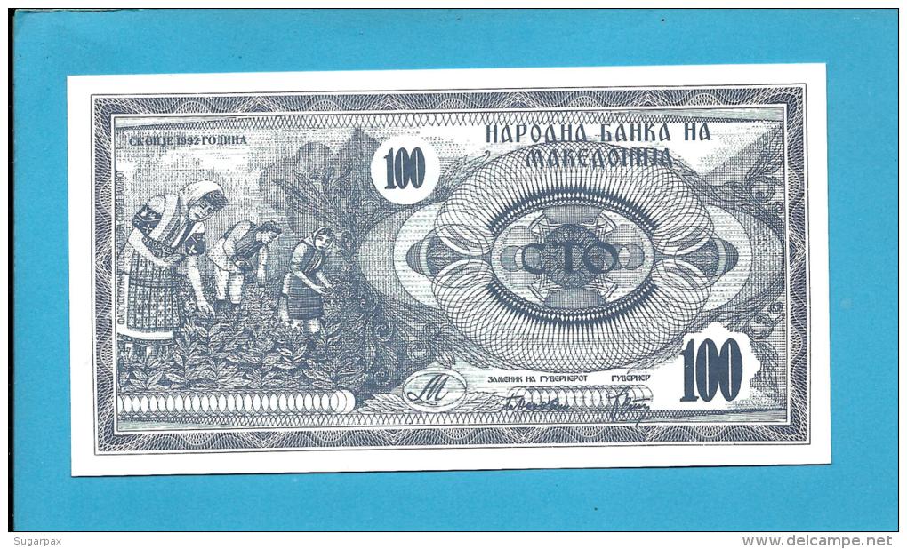 MACEDONIA - 100 DENAR - 1992 - Pick 4 - UNC. - National Bank - Macédoine Du Nord