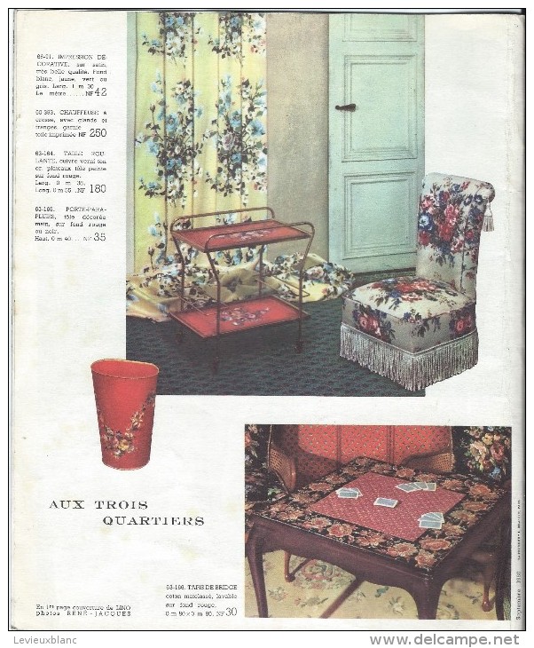 Catalogue/Magasin/"Aux Trois Quartiers"/Ameublement/Paris/Delaporte/1960     CAT82 - Autres & Non Classés