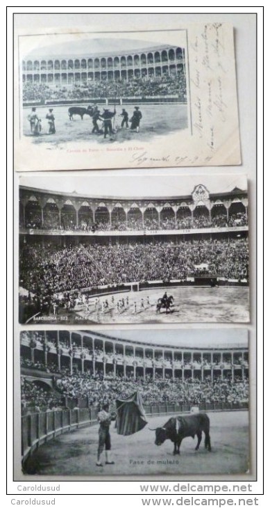 Cpa Lot 8X ESPAGNE CORRIDA DE TOROS CPA 1900  ET CPSM EL CORDOBES VOIR PHOTOS  Details - Corrida