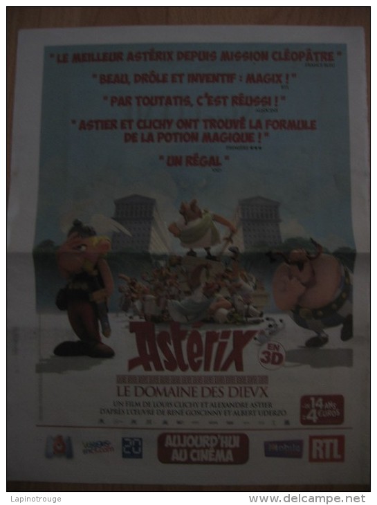 Affichette Astérix Le Domaine Des Dieux Film 2015 - Plakate & Offsets