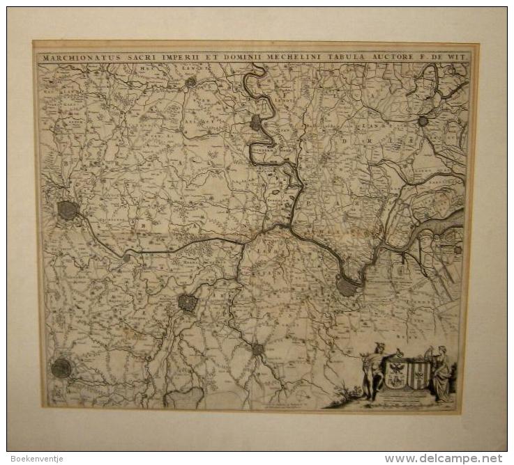 Marchionatus Sacri Imperii Et Dominii Mechelini Tabula Auctore F. De Wit - Cartes Topographiques