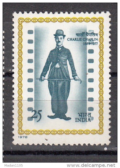 INDIA, 1978, Charlie Spencer Chaplin, Actor, Comedian, Good Condition, MNH, (**) - Neufs