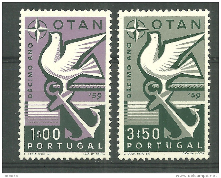 Portugal Neufs Sans Charniére, MINT NEVER HINGED, 10TH ANNIV OF N.A.T.O. 1960 - Nuevos