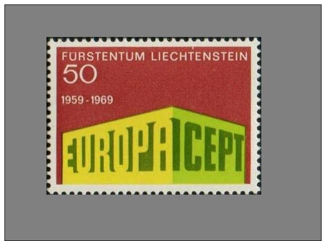 Cept 1969 Liechtenstein Mi 507 MNH ** YVERT 454 - 1969
