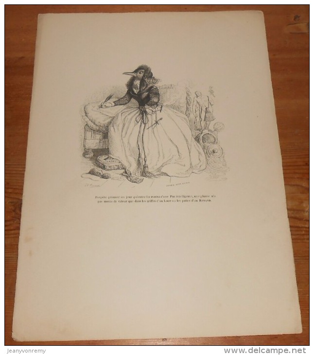 Grandville. "Scènes De La Vie Privée Et Publique Des Animaux". 1842. - Estampes & Gravures