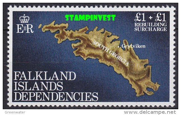 Falkland Islands Dependencies 1982 Rebuilding Fund 1v  ** Mnh (22982) - Georgia Del Sud