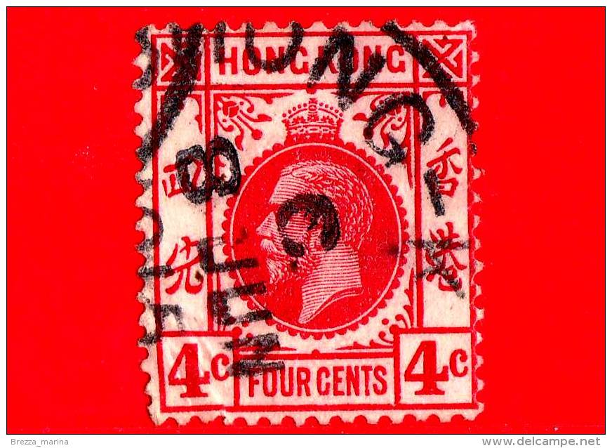 HONG KONG - Usato - 1912 - Re Giorgio V - 4 - Used Stamps