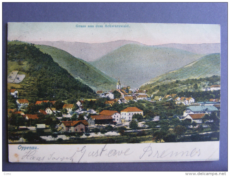 CPA Oppenau (Deuschland/Germany/Allemagne) - Gruss Aus Dem Schwarzwald 1905 - Oppenau