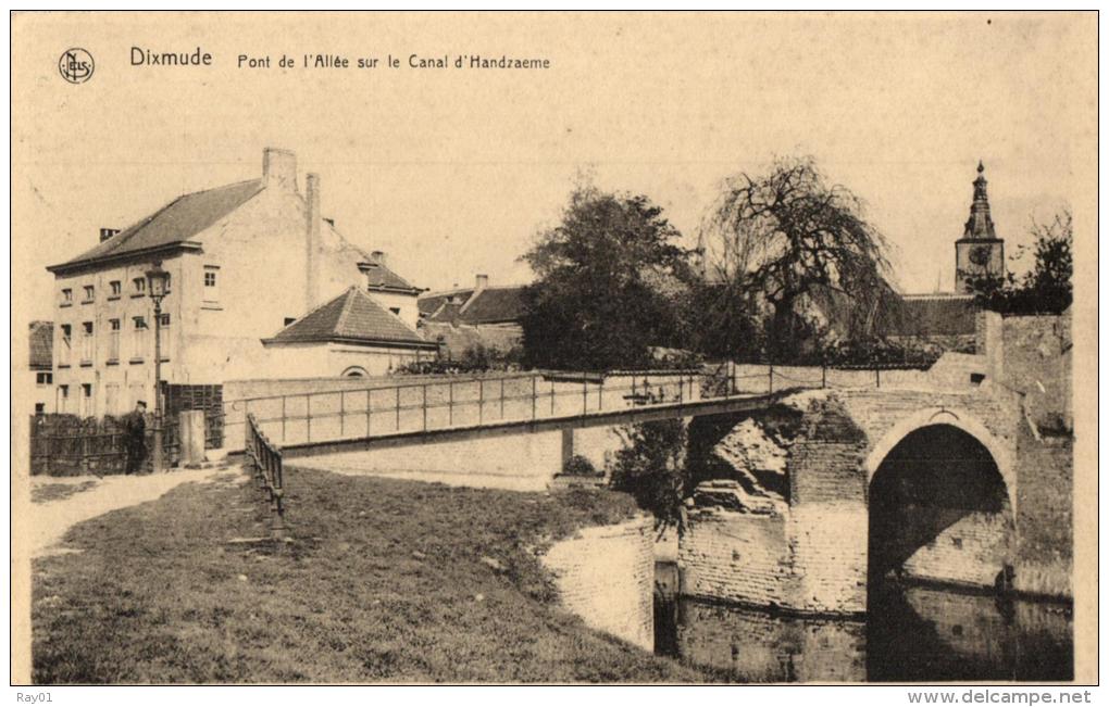 BELGIQUE - FLANDRE OCCIDENTALE - DIXMUDE - DIKSMUIDE - Pont De L'Allée Sur Le Canal D'Handzaeme. - Diksmuide