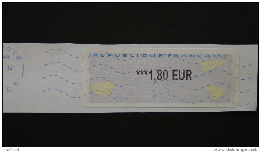 France - 2002 - ATM - Mi:23 - Used - Look Scan - 2000 Type « Avions En Papier »