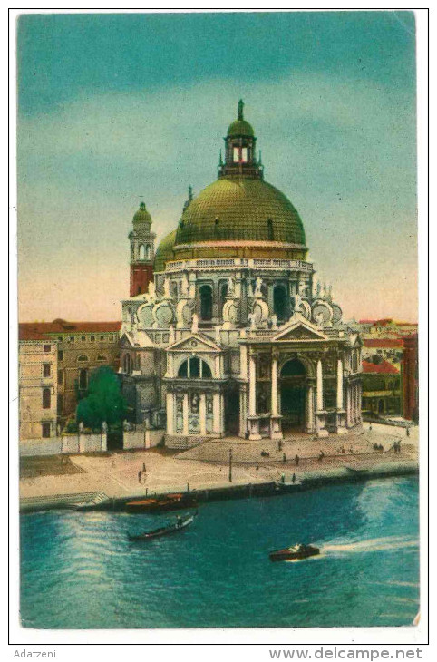 # CARTOLINA VENETO VENEZIA – CHIESA DI S. MARIA DELLA SALUTE VIAGGIATA VERSO MILANO  – INDIRIZZO OSCURATO PER PRIVACY CO - Venezia