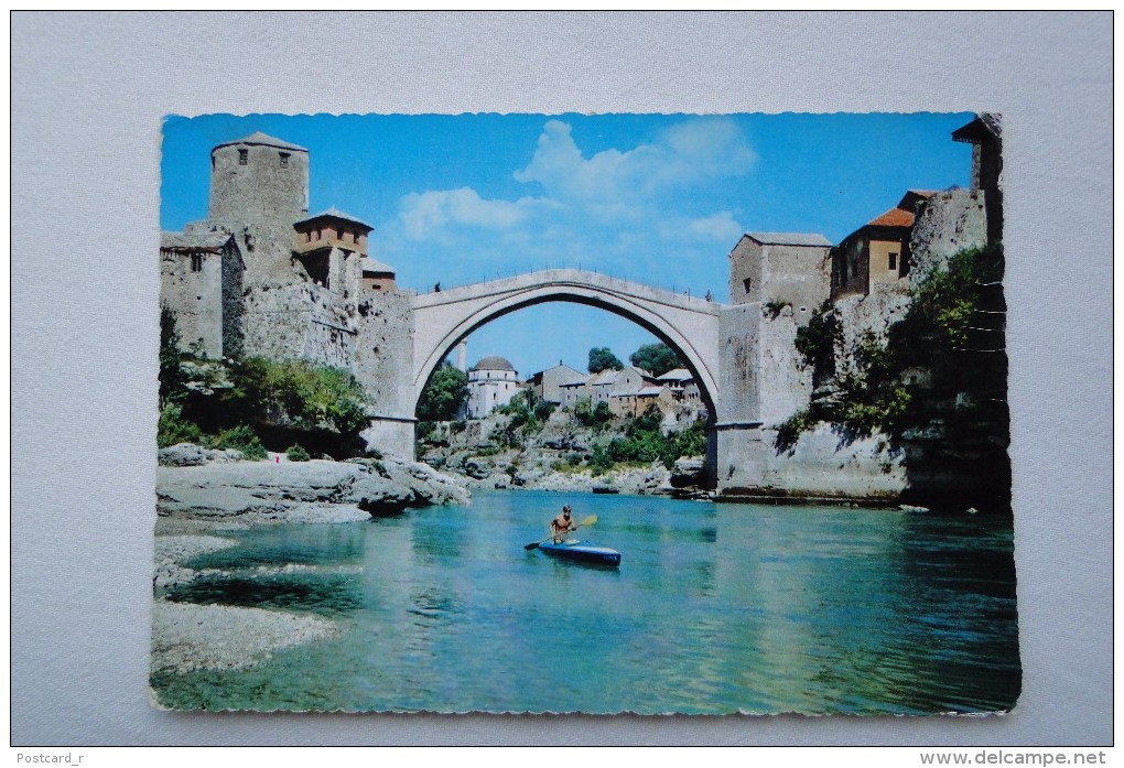 Bosnien Hercegovina Mostar Bridge On River   A 32 - Bosnien-Herzegowina