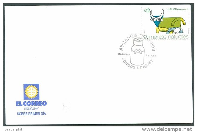 URUGUAY - FEEDING Mi # 2734 FDC VF - Uruguay