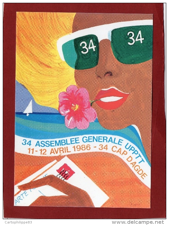 ILLUSTRATEUR JM PETEY ASSEMBLÉE GENERALE DE L'UPPTT À CAP D'AGDE - Petey