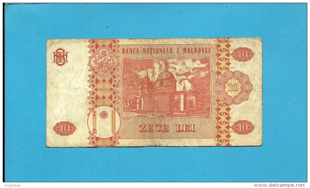 MOLDOVA - 10 LEI - 1994 - Pick 10 - Serie C.0058 - Republica - Moldavie