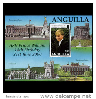 ANGUILLA 2000 - Scott# 1023 S/S Prince William MNH No Gum - Anguilla (1968-...)