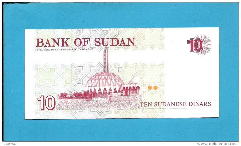 SUDAN - 10 DINARS - 1993 - P 52 - UNC. - 2 Scans - Soedan