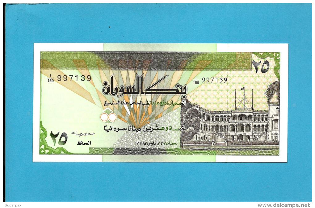 SUDAN - 25 SUDANESE DINARS - 1992 - P 53.b - UNC. - 2 Scans - Sudan