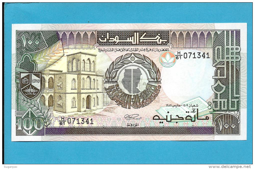 SUDAN - 100  SUDANESE POUNDS - 1989 - P 44.b - UNC. - 2 Scans - Soudan