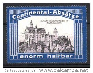 Vignette Publicitaire Continental-Absätze, Château Neuschwanstein In Bayern - Erinnophilie