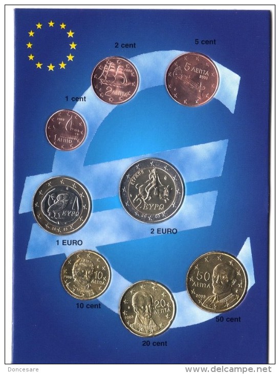 ** SERIE GRECE 2003 SOUS/EUROPOKET PIECES NEUVES ** - Grèce