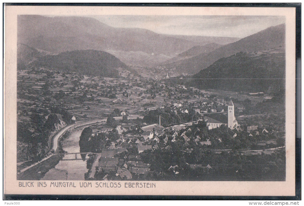 Gernsbach - Blick Ins Murgtal Vom Schloss Eberstein - Gernsbach