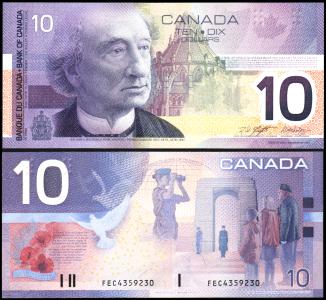 Canada #102b, 10 Dollars, 2001, UNC / NEUF - Kanada