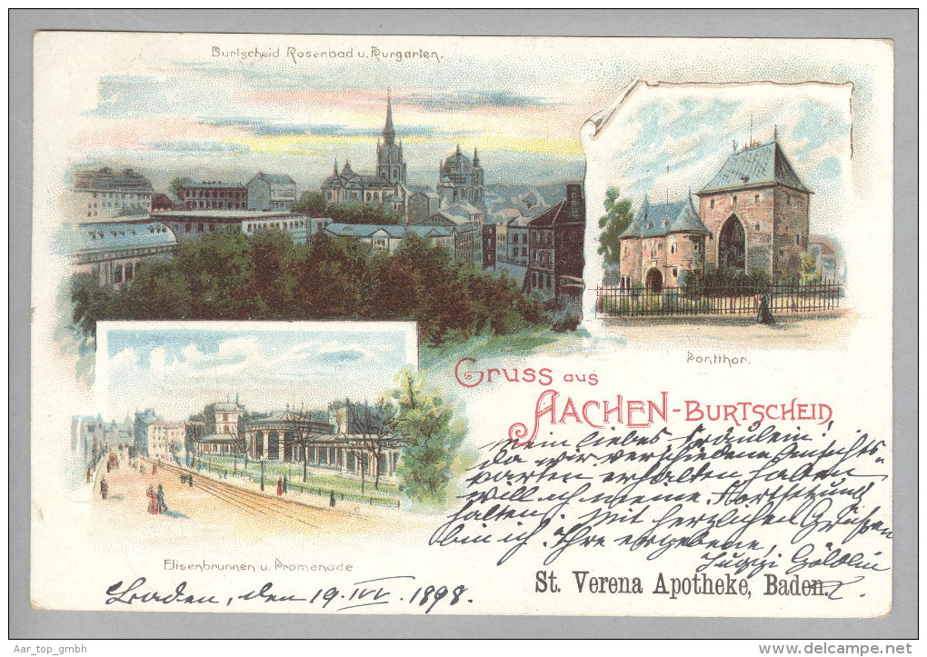 AK DE BW Achern-Brustscheid 1898-09-20 Litho - Achern
