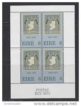 Ireland 1972 Anniversary Of The 1st Irish Stamp M/s ** Mnh (23007) - Hojas Y Bloques