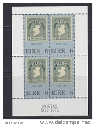 Ireland 1972 Anniversary Of The 1st Irish Stamp M/s ** Mnh (23007C) - Hojas Y Bloques