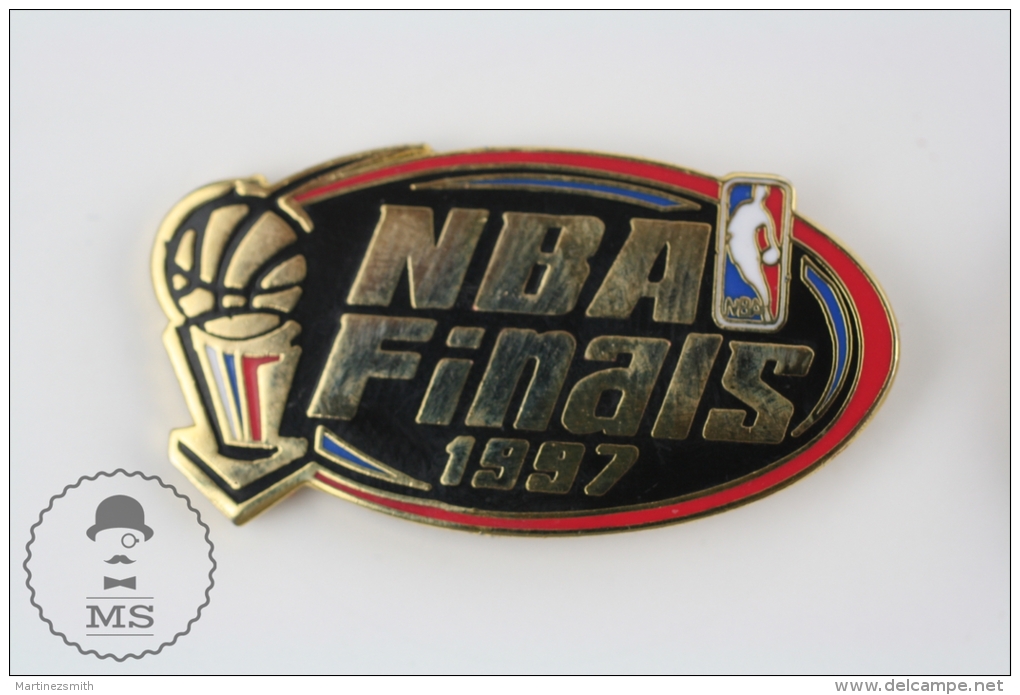 1997 NBA Finals- Enamel & Golden Colour Pin Badge #PLS - Basketball