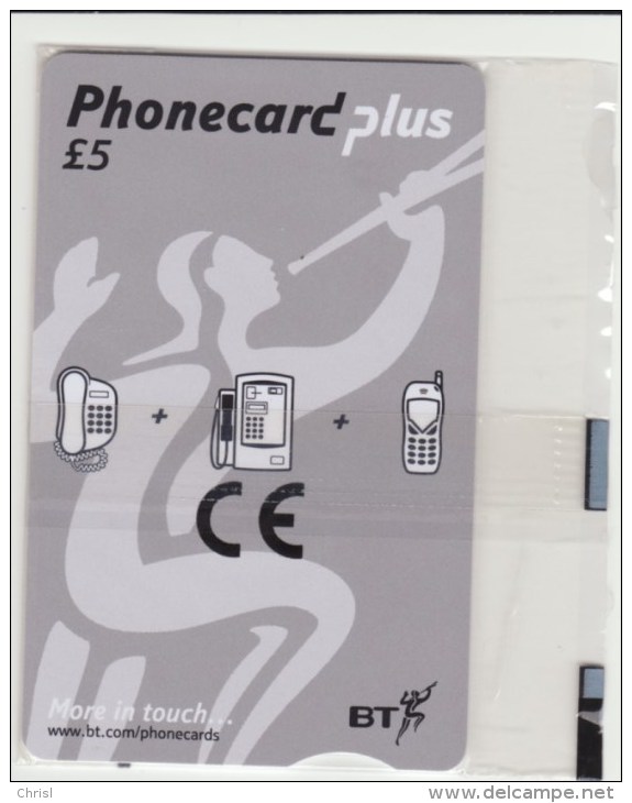 BT Phonecard Plus PPL10B, £5 BT Logo, Sealed Mint Phonecard, Batch 001076 - BT Phonecard Plus