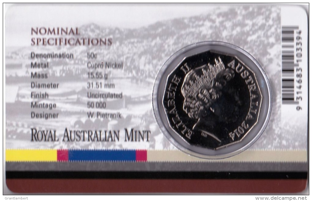 Australia 2014 Gallipoli Campaign - Australia At War Uncirculated 50c Coin - 50 Cents