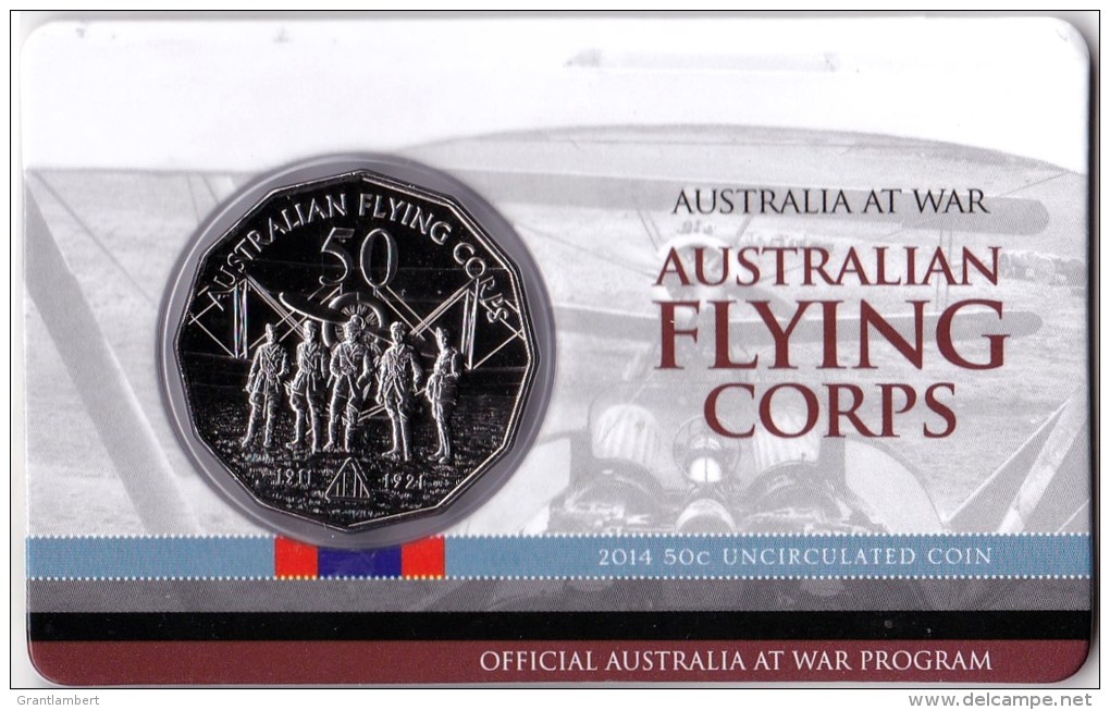 Australia 2014 Flying Corps - Australia At War Uncirculated 50c Coin - 50 Cents