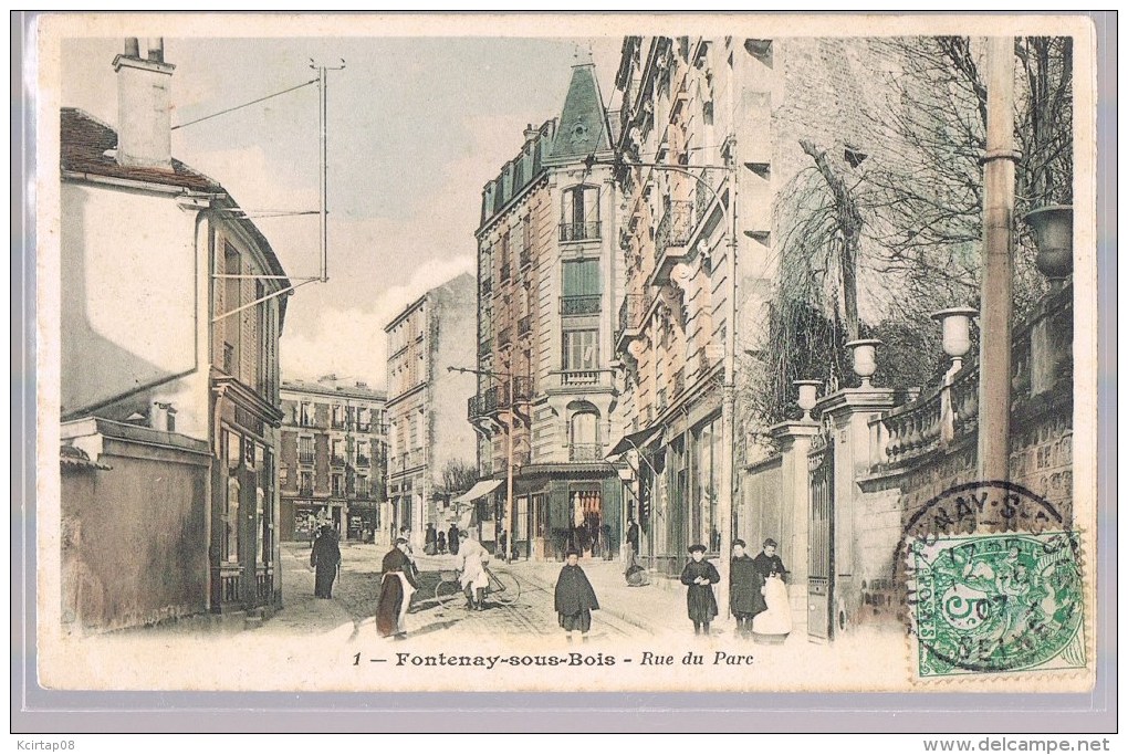 FONTENAY - SOUS - BOIS . Rue Du Parc . - Fontenay Sous Bois